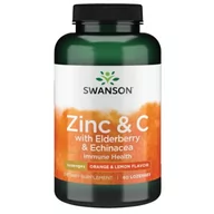 Przeziębienie i grypa - Cynk, Witamina C, Czarny Bez, Echinacea 60 tabl. ( Swanson ) - miniaturka - grafika 1