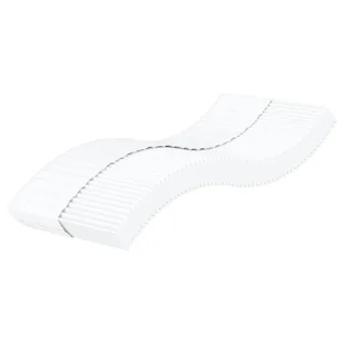 vidaXL Materac piankowy, biały, 90x210 cm, twardość H2/H3 - Materace - miniaturka - grafika 1
