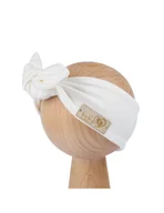 Czapeczki dla niemowląt - Baby in world Opaska niemowlęca Pin Up Cream, Rozmiar: 0-3 - miniaturka - grafika 1