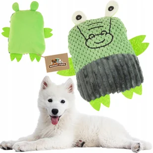 Zabawka dla psa ŻABA ZWIERZAK maskotka z piszczałką słodka przytulanka - Zabawki dla psów - miniaturka - grafika 1