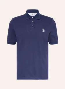 Brunello Cucinelli Koszulka Polo Z Piki blau - Moda i Uroda OUTLET - miniaturka - grafika 1