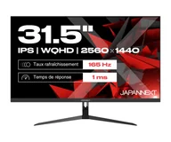 Monitory - JAPANNEXT JN-IPS315WQHD165F 80 cm 31,5" 2560 x 1440 px Wide Quad HD LCD Czarny - miniaturka - grafika 1