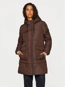 Kurtki damskie - Vila Kurtka zimowa Dorsty 14094320 Brązowy Regular Fit - miniaturka - grafika 1
