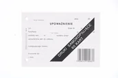 Druki akcydensowe - Upoważnienie KS-42 formatu A6 DRUKI SAMOKOPIUJĄCE - miniaturka - grafika 1