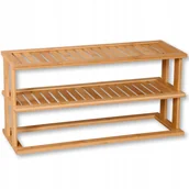 Półki do kuchni - Bambusowa półka kuchenna na blat na Przyprawy Słoiki 2 Poziomy 55x20xh27 cm - miniaturka - grafika 1