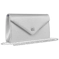 Torebki damskie - Wizytowa Kobieca kopertówka z łańcuszkiem Rovicky - miniaturka - grafika 1