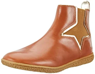 Kickers Vermillon, Chelsea Botki dla dziewczynek, Camel złoty, 33 EU - Botki damskie - miniaturka - grafika 1
