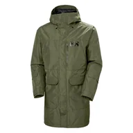 Płaszcze męskie - Męski płaszcz HELLY HANSEN RIGGING INS RAIN COAT 53796_431 – Oliwkowy - miniaturka - grafika 1