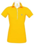 Koszulki jeździeckie - FIOR DA LISO Koszulka polo CLASSIC NEW damska - yellow - miniaturka - grafika 1