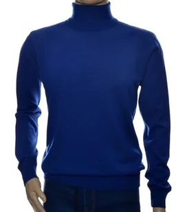 Sweter z golfem golf męski z kaszmiru i wełny merynosów kaszmirowy XXL 2XL - Swetry męskie - miniaturka - grafika 1