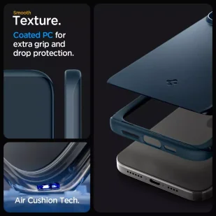 Etui Spigen Thin Fit do Apple iPhone 15 Pro Max Metal Slate - Etui i futerały do telefonów - miniaturka - grafika 13