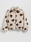 Kurtki i płaszcze dla dziewczynek - Reserved - Kurtka z imitacji baranka - wielobarwny - miniaturka - grafika 1