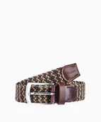 Paski - PUCCINI Brązowy elastyczny pasek męski rozmiar l - miniaturka - grafika 1