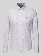 Koszule męskie - Koszula casualowa o kroju slim fit we wzory na całej powierzchni - miniaturka - grafika 1