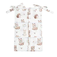 Organizery na łóżeczko - Organizer-przybornik na łóżeczko z kieszeniami Las - miniaturka - grafika 1