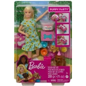 Lalki dla dziewczynek - Mattel Barbie Przyjecie Dla Szczeniaczka Zest Gxv75 Wb4 - miniaturka - grafika 1