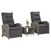 Meble ogrodowe - Zestaw wypoczynkowy ALICANTE DUO Grey - miniaturka - grafika 1