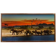 Zegary - Fotografia w ramie brązowej z zegarem - miniaturka - grafika 1