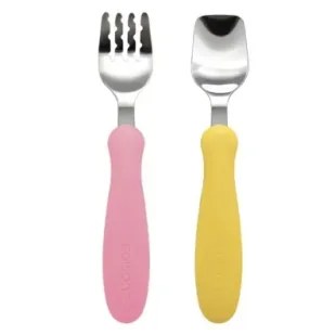 Sztućce mango/peach - Sztućce dla dzieci - miniaturka - grafika 1