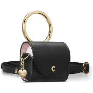 Apple Spigen Etui z Paskiem Spigen Cyrill Mini Bag do Airpods 3 Leather Black - Akcesoria do słuchawek - miniaturka - grafika 1