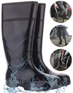 Kalosze damskie - KALOSZE robocze PCV męskie WYSOKIE do lasu GUMIAKI wędkarskie GUMOWCE 41 - miniaturka - grafika 1