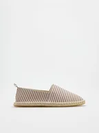 Espadryle damskie - Reserved - Bawełniane espadryle - brązowy - miniaturka - grafika 1