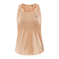 Koszulki i topy damskie - Damska koszulka bez rękawów CRAFT CORE ESSENCE SINGLET W 1911243-840000 – Pomarańczowy - miniaturka - grafika 1