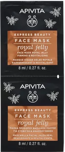Apivita Apivita Express Beauty Mleczko Pszczele - ujędrniająco-rewitalizująca maseczka do twarzy 2x8ml - Maseczki do twarzy - miniaturka - grafika 1