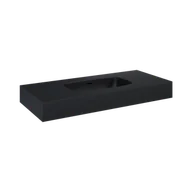 Umywalki - ELITA DIMPLE 100 UMYWALKA MARMUR BLACK MATT 168863 - miniaturka - grafika 1