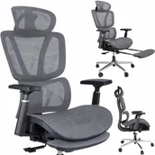 Fotele i krzesła biurowe - FOTEL biurowy ERGONOMICZNY obrotowy nowoczesny - miniaturka - grafika 1