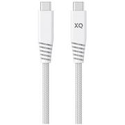 Kable USB - Xqisit Kabel USB Typ-C USB Typ-C Extra Strong Braided 45571 2m Biały - miniaturka - grafika 1