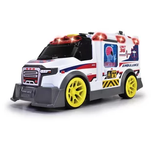 DICKIE A.S Ambulans 35,5 cm światło i dźwięk SŁUCHAWKI GRATIS - Samochody i pojazdy dla dzieci - miniaturka - grafika 3