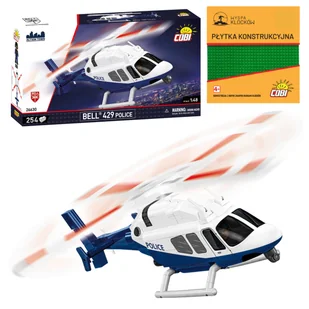 KLOCKI COBI 26630 Helikopter Model Bell 429- Police ACTION TOWN 254 El. + PŁYTKA - Klocki - miniaturka - grafika 1