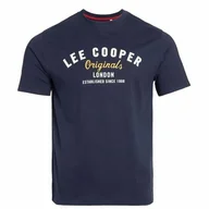 Koszulki męskie - Lee Cooper koszulka męska granatowa C Logo, Rozmiar 3XL - miniaturka - grafika 1