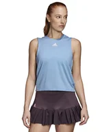 Koszulki sportowe damskie - Damski podkoszulek adidas  Camo Tank Primeblue Light Blue M - miniaturka - grafika 1