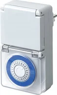 Gniazdka elektryczne - Brennenstuhl Brennenstuhl Tages-Zeitschaltuhr MMZ 44 IP44 weiss - miniaturka - grafika 1