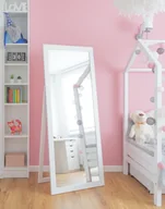 Lustra - Duże lustro stojące 170x70 cm rama BIAŁA PREMIUM - miniaturka - grafika 1