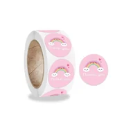 Scrapbooking - Naklejki Ozdobne Okrągłe Thank You 500 Szt. - miniaturka - grafika 1