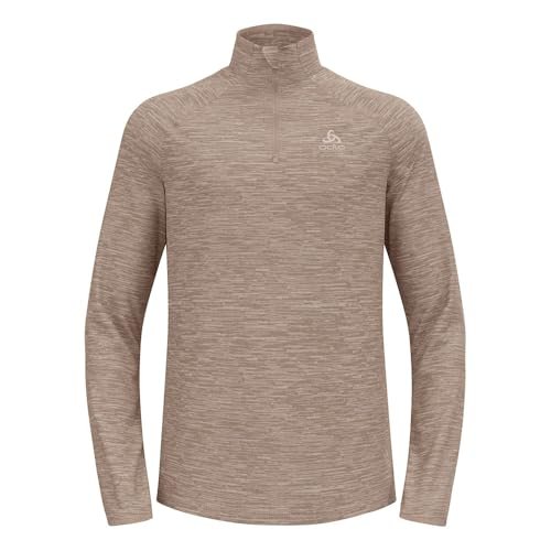 Odlo Męska koszulka do biegania z długim rękawem Essential Thermal I sportowa koszulka męska I sportowa górna część I Midlayer I koszulka fitness