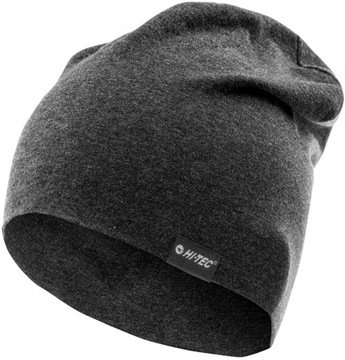Czapka Męska Hi-tec Enif Szara Zimowa Beanie Bawełniana Uniwersalna