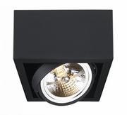 Lampy sufitowe - Kaspa Cube Lampa sufitowa 1-punktowa Czarny 70357102 - miniaturka - grafika 1