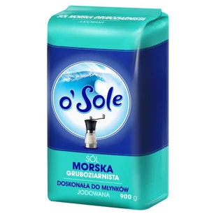 O`sole Sól morska spożywcza gruboziarnista (jodowana) - Sól - miniaturka - grafika 1
