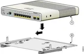 Pozostałe akcesoria sieciowe - Cisco DIN Rail Mount For 3560-CX and 2960-CX Compact Switch CMPCT-DIN-MNT= - miniaturka - grafika 1