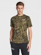 Koszulki męskie - Under Armour T-Shirt 1357727 Khaki Loose Fit - miniaturka - grafika 1
