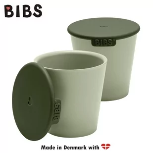 Bibs Cup Set Sage 2 Kubeczki Z Pokrywkami Do Picia Dla Dzieci - Kubki dla dzieci - miniaturka - grafika 1