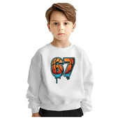 Bluzy dla dziewczynek - BLUZA DZIECIĘCA 67 SIX SEVEN VIRAL KOSZYKÓWKA 146-152 DLA CHŁOPCA - miniaturka - grafika 1