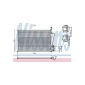 Chłodnice - NISSENS CHŁODNICA KLIMATYZACJI 94587 FORD FIESTA 01 94587 - miniaturka - grafika 1