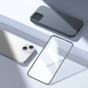 Joyroom 360 Full Case etui pokrowiec do iPhone 13 obudowa na tył i przód + szkło hartowane szary (JR-BP927 tarnish) - Etui i futerały do telefonów - miniaturka - grafika 9