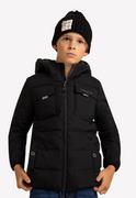 Kurtki i płaszcze dla chłopców - Chłopięca kurtka zimowa z kapturem J-OSBERT JUNIOR - Volcano - miniaturka - grafika 1