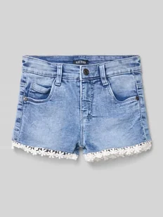 Szorty jeansowe o kroju regular fit z 5 kieszeniami - Spodnie i spodenki dla dziewczynek - miniaturka - grafika 1
